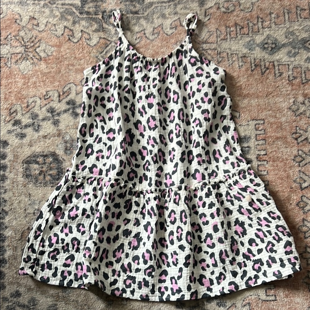 Grayson Threads Pink and Black Leopard Print Kids Dress